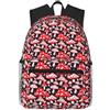 Tamiger Zaino unisex leggero con stampa a fungo rosso bianco e nero, comodo, casual, quotidiano, lavoro, viaggi, escursionismo, pendolarismo