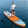 Ziaphsol Tavola da SUP gonfiabile Triton, blu, 335 x 76 x 15 cm, in PVC, con nucleo Drop-Stitch, portata 150 kg, pagaia, pompa, leash, borsa e pinna per lago, mare, fiume