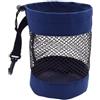 zeroupshop Borsa portaoggetti per palline da golf in rete di nylon per la gamma di pratica, accessorio portatile per mazze da golf, può contenere dozzine di palline, 16,5 x 14 cm, nero (blu navy)