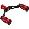 Drawup Doppio bilanciere per Daiwa Ballistic per Lt Saltist Nero Fuego, bobina in fibra di carbonio con doppio cuscinetto, 25 g, rosso (rosa brillante)