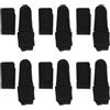Tufgo Manicotti per canna da pesca in neoprene, confezione da 3/6 pezzi, protezione per punta elastica, per pesca in mare grosso, copertura antigraffio nero, rosso, argento