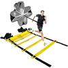 VOPLIVAT Scala di agilità con paracadute veloce, set allenamento fitness for esterni