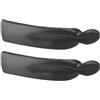 CAXUSD Set 2 Pezzi Protezione Punta Arco Ricurvo in Nylon Nero Installazione Rapida per Pratica e Caccia Outdoor Accessorio Stabilità Arco Longbow