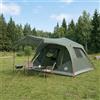 Ziaphsol Tenda familiare verde oliva in poliestere e acciaio, 305 x 275 x 190 cm, pieghevole, con chiusura rapida, ventilazione e apertura per l'aria, per campeggio, escursionismo, trekking e attività