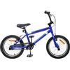 Ziaphsol Bicicletta BMX da 16 pollici, per bambini da 5 a 8 anni, telaio in acciaio con manubrio e sella regolabili, freno a trazione lineare, catarifrangenti, tempo libero e trick
