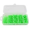 Tufgo 375 perline da pesca fosforescenti al buio, in plastica morbida, rotonde, luminose, per mare, fiume, scampagnate profonde, 5 misure