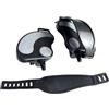 HaloModora Pedali neri per cyclette con cinghie, 1/2 e 9/16 pollici, adatti per bici da spinning, da palestra a casa (1/2 (12,7 mm)