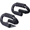 Tufgo Supporto per flessioni per palestra domestica, barre per flessioni in acciaio ispessito con design ergonomico a S, maniglie in schiuma antiscivolo, attrezzature per il fitness per la costruzione