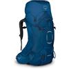 Osprey Aether 55 Zaino da Backpacking per Uomo, Deep Water Blue - S/M