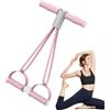 Generic Fascia elastica di resistenza per pedali, 4 tubi, attrezzatura per esercizi di allenamento, dispositivo ausiliario per addome, braccia, gambe, allenamento dimagrante, per donne e uomini, palestra