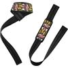 GuoChe Paio di fasce da polso per sollevamento pesi, con motivo floreale, 66 cm, per sollevamento pesi, bodybuilding, powerlifting e stacchi da terra