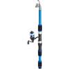 Drawup Canna da pesca telescopica e mulinello per kit combinato con asta in fibra di carbonio, 1,8 m, set da viaggio per acqua dolce (set verde)