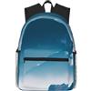 Tamiger Paesaggio con stampa montagne unisex leggero casual comfort zaino quotidiano lavoro viaggio escursionismo pendolarismo