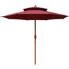 Generic HLTYGWX Ombrellone da Esterno Ombrellone da Esterno 8,8FT Doppia Ventilazione Superiore Ombrellone da Esterno 8 Stecche Ombrellone da Spiaggia Manovella Ombrellone da Esterno Ombrellone da Spiaggia