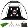 KIRJAUDU Rete da golf pieghevole, per allenamento interno/esterno | Rete da golf 300 x 180 cm antiurto. Set di 5 bersagli, 3 zone. Pieghevole portatile, per interni ed esterni.