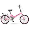 ZDXC Biciclette Pieghevoli, Mini Bici Portatile Per Studenti da 16 Pollici / 20 Pollici per Uomo Donna Bicicletta Leggera, Bicicletta con Doppio Ammortizzatore