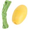 BTOSEP Corda da nuoto robusta per accessori per kayak e barche, con palla galleggiante in PVC e imbracatura in nylon, ideale per gommoni, giallo, 1 unità (corda giallo-verde)