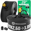 MoovMoov Camera d'Aria 29 pollici - Per Pneumatici 29x2.60, 29x2.80 e 29x3.00 con ETRTO da 65-622 a 76-622 - Confezione da 2 - Per Bici
