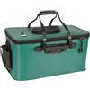 Gvblkq Secchio per pesci, attrezzatura da pesca, a prova di perdite, con cinghia, grande capacità, attrezzatura portatile per esterni, per campeggio, escursionismo, spiaggia, 40 x 24 x 23 cm