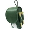 Gvblkq Borsa per palline da golf, in pelle PU, portatile, in poliestere, pelle PU, organizer con clip, ideale per papà, coppie, papà, golfisti, uomini, pratica e gioco all'aperto, 8 x 4,8 x 4,8 cm