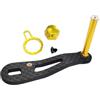 Tufgo Manopola per mulinello in fibra di carbonio per mulinello da pesca Daiwa Baitcasting Drum Bobina singola bilanciere 62 mm rosso