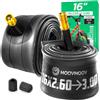 MoovMoov Camera d'Aria 16 pollici - Per Pneumatici 16x2.75, 16x2.99 e 16x3.00 con ETRTO da 65-305 a 76-305 - Confezione da 2 - Per Bici