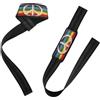 GuoChe Pace Flag (simbolo della pace) polsiere e cinghie per sollevamento pesi, 66 cm, per allenamento di potenza, stacchi da donna, per powerlifting, allenamento della forza, bodybuilding