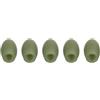 Drawup Fermi galleggianti da pesca, 60 perline in gomma verde per connettori elastici e tappo ad anello per carpa