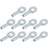 FortunateSweet 10 terminali ad occhiello per funi metalliche in acciaio, per sistema di pulegge da palestra, tappo a sfera per cavo, per kit di riparazione di attrezzature per il fitness domestico (5 mm)