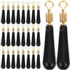 SEWOART 50 Pezzi Accessori per Pesca Design Anti-groviglio, Galleggiante in Silicone e Metallo, per Pesca in Acqua Ferma e Salata