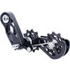 FortunateSweet Tendicatena posteriore per bici da 8-12 velocità, convertitore di velocità singola, puleggia galleggiante, accessori MTB (nero)