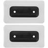 HEMOTON 2 Pezzi Base per Pinna Rimovibile per Tavola da Surf e Paddleboard in Pvc Bianco, Facile Installazione e Sostituzione Rapida per Allenamento e Gara in Mare