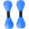 Generic Manubri Acquatici Eva Resistenza Extra Pesi per Piscina Manubri per Acqua per Costruzione Muscolare 10,8 X 3,5 Pollici Blu
