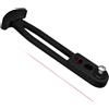 Kivivaka Gancio a T in gomma a 4 fori per yacht accessori per linee ganci per appendere ganci montaggio sicuro nero 15,2 cm (3)