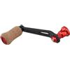 Drawup Manico per canna da pesca leggera, 70 mm, in fibra di carbonio, per mulinelli Daiwa, ricambio per bilanciere, colore argento (rosso)