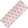 WDdZzyy Tappetino per yoga e pilates con stampa di cane bassotto rosa dorato spesso 1 mm per pavimento antiscivolo, con copertura per borsa da yoga tapete para ejercicio 180,3 x 66 cm