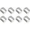 Tufgo Adattatore per impugnatura mulinello da pesca, 8 x 5 a 7 x 4 mm, manicotto di conversione in alluminio per riparazione pedivella, argento, 8 pezzi