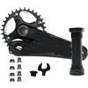 CHTKAGV Guarnitura Fat Bike 175mm 104 BCD 120mm BB 10/11 velocità