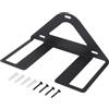 Drawup Supporto da parete per racchette da ping pong, per 4 racchette e 6 palline, organizer in metallo nero, 24 x 10 x 13 cm