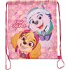 Paw Patrol Skye & Everest - Sacca da palestra per bambini, con coulisse, in polietilene, per la scuola, da viaggio, 35 x 40 cm