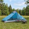 Ziaphsol Tenda da trekking per 4 persone in poliestere 185T con rivestimento in PU, impermeabile, leggera tenda da campeggio con aste, ventilazione e dimensioni per escursioni, attività all'aperto