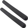 Drawup 2 coperture per maniglie in PVC per attrezzature da palestra, manicotti in gomma antiscivolo per manubri e barre, colore nero, diametro interno 20 mm, lunghezza 100 mm (300 mm)
