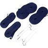 Aoneky Linee per Beach Volley Marcatore con Picchetti, 16 m x 8 m, Riga per Campo Prato Sabbia,Blu