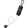 Tufgo Pompa ad aria per acquario USB Ossigenatore silenzioso per acquario 5V a basso rumore con pietra a bolle e tubo - nero (USB bianco (DC5V))