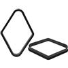 Bediffer Set di Strutture per Palle da Biliardo Professionali per Giocatori di Snooker e Biliardo, Rack in Plastica di Alta qualità da 2 Pezzi
