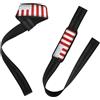 GuoChe Polsiere e cinghie di sollevamento con bandiera civile degli Stati Uniti (utilizzata dai cittadini sovrani), 66 cm, in neoprene, imbottite, per sollevamento pesi, bodybuilding, powerlifting, forza
