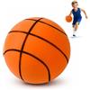 bechoanigel Silent Basketball - Pallacanestro silenzioso in schiuma, per allenamento al chiuso, senza aria, per giocare a casa, silenzioso, per appartamento e cameretta dei bambini (arancione, 21 cm)
