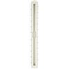 Qqmora Scatola per Pinne per Tavola da Surf Leggera Resistente Ai Raggi UV per Accessori da Surf Longboard in Materiale TPEE Durevole da 12,0 Pollici (Bianca)