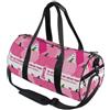 GuoChe Borsone sportivo rotondo leggero con tasca interna borsa da palestra per uomo donna borsone per viaggi sport libellula mini