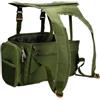 Drawup Zaino da pesca in nylon con scomparto refrigerante e supporto per canna da pesca, resistente all'acqua, per escursionismo, campeggio, 36 l, verde, Verde, A, Tattico